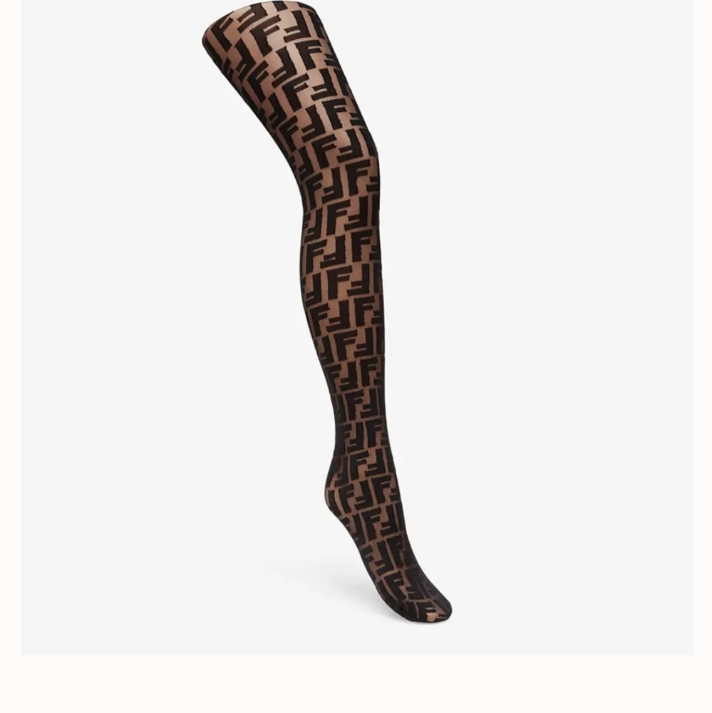 Black 'Forever Fendi' Tights